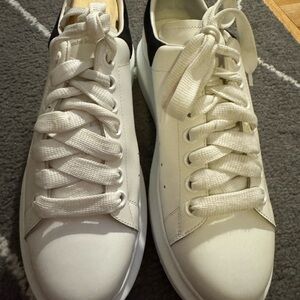 Alexander McQueen White and Black Sneakers